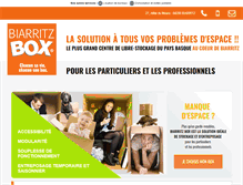 Tablet Screenshot of biarritz-box.com